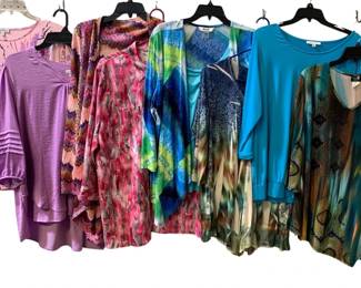 8012 - 8 Assorted Ladies Dress Shirts - Size PXL-XL