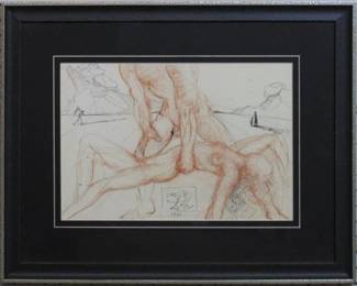 9128 - Erotic Orestes Giclee by Salvador Dali (Description): 23 X 18.5