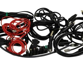 4503 - Lot of Assorted Electrical Cords/Cables (Description): Used as is electric/electronic/mechanical item. No guarantee all components, untested.
