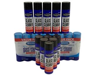 6472 - 19 Cans Glass Cleaner - new