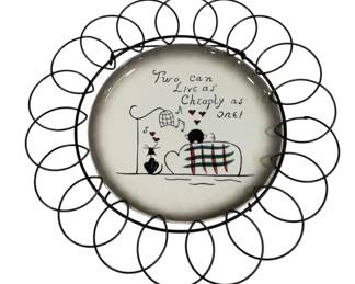 5177 - Vintage Hanging Plate - 12" Round