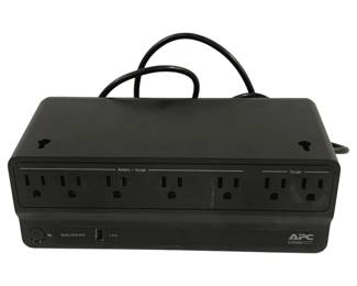 4123 - APC Back-ups Power Supply Surge Protector (Description): Used as is electric/electronic/mechanical item. No guarantee all components, untested.