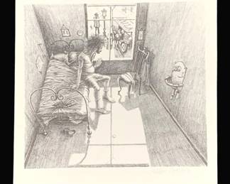 5706 - 1973 Klaus Voorman Print - 10.75 x 11.25