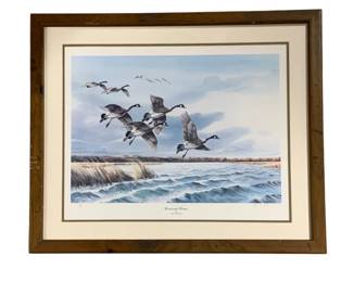 6124 - Windswept Waters by John Obolewicz (Description): pencil signed framed print #1010/2000, 31.5 x 27.5