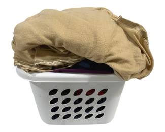 4599 - Laundry Basket w/ Linens - 18 x 18 x 13.5