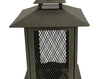 4272 - Metal Tea Light Lantern - 9 x 5 x 5