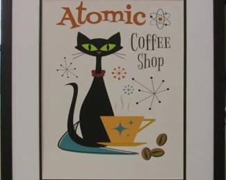 9014 - Atomic Coffee Shop (Description): 17.5 X 20