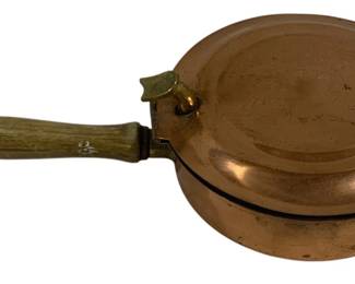 5168 - Vintage Copper Warming Pan - 11 x 6