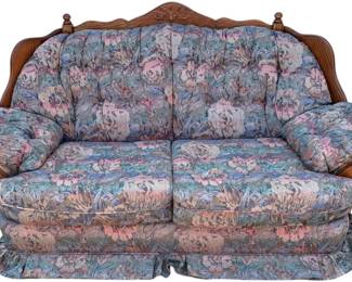 6427 - Vintage Loveseat - As Is - 34 x 68 x 32 (Description): Does not have Legs