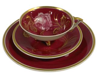 4276 - 3 Schwarzenhammer Teacup Set