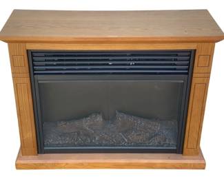 6440 - Electric Fireplace Console - 29 x 11 x 23 (Description): Used as is electric/electronic/mechanical item. No guarantee all components, untested