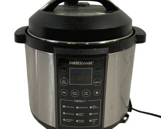4519 - Farberware Slow Cooker - 13.5 x 12 (Description): Used as is electric/electronic/mechanical item. No guarantee all components, untested.