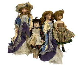 6569 - Lot of Assorted Vintage Dolls