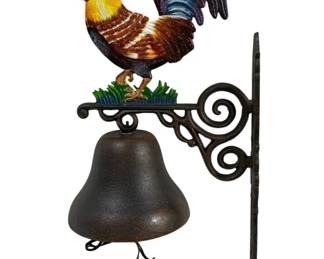 5232 - Cast Iron Rooster Bell - 24 x 12 x 9