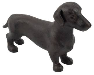 577 - Cast Iron Dachshund Figure 4.5"