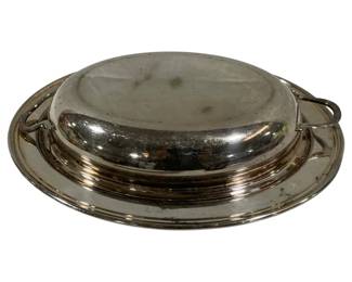 5648 - Silver Plated Covered Dish - 11 x 9