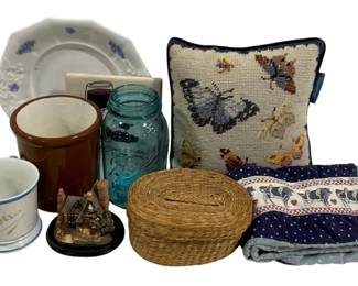 5636 - Lot of Assorted Items - Pillows, Cups & More