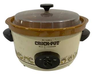 5050 - Rival Crock Pot - 10 x 14 (Description): Used as is electric/electronic/mechanical item. No guarantee all components, untested.