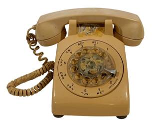 6021 - Stromberg-Carlson Vintage Rotary Dial Phone (Description): 9 x 9 x 5.5 Used as is electric/electronic/mechanical item. No guarantee all components, untested