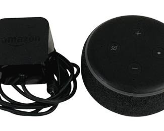 4615 - Amazon Alexa w/ Powercord (Description): Used as is electric/electronic/mechanical item. No guarantee all components, untested.
