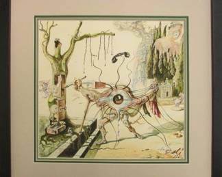 9047 - Painters Eye Giclee by Salvador Dali (Description): 22.5 X 22