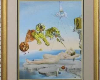 9004 - One Second Before Awakening Giclee, Salvador Dali (Description): 22.5 X 25.5