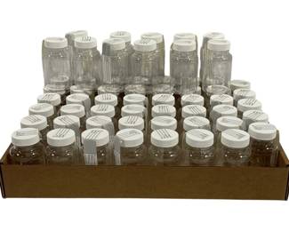 5761 - Tray Lot Plastic Specimen Jars