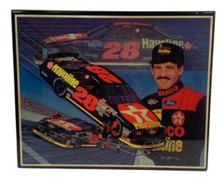 6022 - Sam Bass #28 Havoline Wood Print (Description): 24.5 x 20
