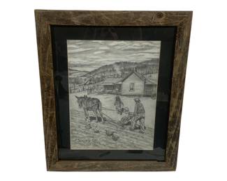 6017 - Framed Print "Soups On" Signed - #346/750 (Description): 19 x 23