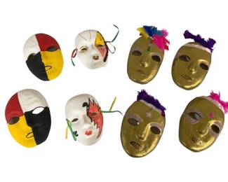 7025 - Group of Masks - 9.5 x 5