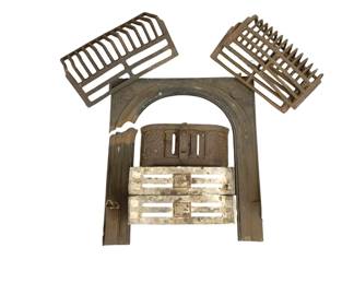 7158 - Lot of Assorted Cast Iron Fireplace Items