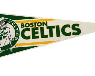 4427 - Vintage Boston Celtics Felt Pennant - 29.5 x 12