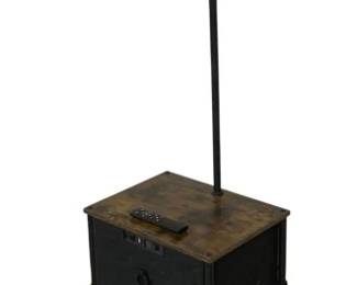 4701 - Table Lamp w/ Remote - 63 x 12 x 16 (Description): Used as is electric/electronic/mechanical item. No guarantee all components, untested.