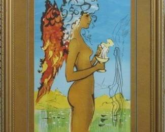 9130 - Loves Promise Giclee by Salvador Dali (Description): 23 X 31