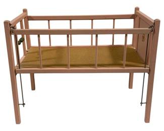 6326 - Wood Doll SIze Crib - 22.5 x 12.5 x 18