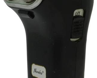 502 - Vintage Norelco Shaver with Case 5" (Description): Used as is electric/electronic/mechanical item. No guarantee all components, untested