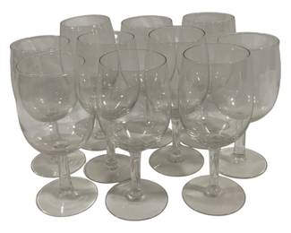 5330 - 10 Vintage Wine Glasses 6.5"