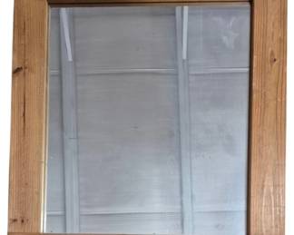 3581 - Wood Frame Mirror 31 x 28