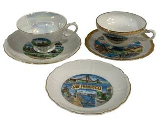 4274 - 5 Cups & Saucers - San Francisco & Berry Farms