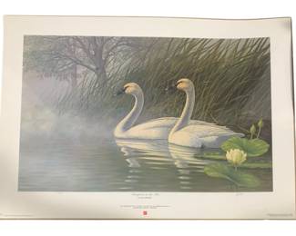 6056 - Duck's Unlimited Coca-Cola Print - #1278/2000 (Description): Signed - 27 x 22.5