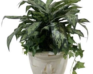 6531 - Artifical Plant in Ceramic Planter - 34 x 20-as is