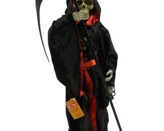 5674 - Animated Grim Reaper - 27" Tall (Description): Used as is electric/electronic/mechanical item. No guarantee all components, untested.