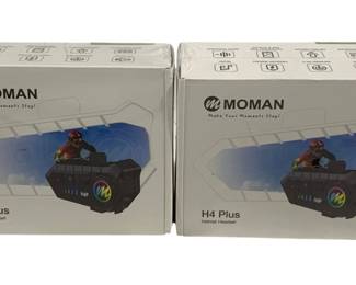 4535 - 2 Moman H4 Plus Helmet Headsets - New
