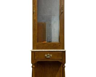 6275 - Hall Tree w/ Mirror - 78 x 20 x 11