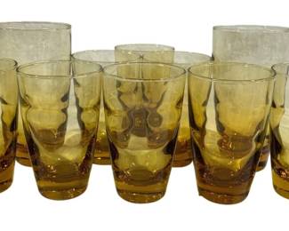 5110 - 10 Amber Glasses