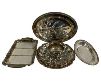6632 - Lot of Assorted Silver Plated Items