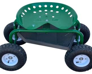 6454 - Gardening Stool on wheels - 30 x 16 x 18