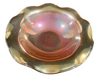4905 - Jeanette Floragold Carnival Bowl 3 x 9.5