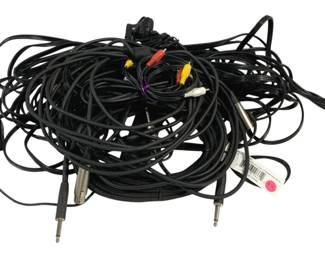 4598 - Lot of Assorted Electrical Cords/Cables (Description): Used as is electric/electronic/mechanical item. No guarantee all components, untested.