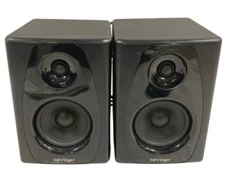 4591 - 2 Behringer Speakers - 7 x 7 x 10 (Description): Used as is electric/electronic/mechanical item. No guarantee all components, untested.